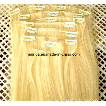 Full Head Human Clip in Extension